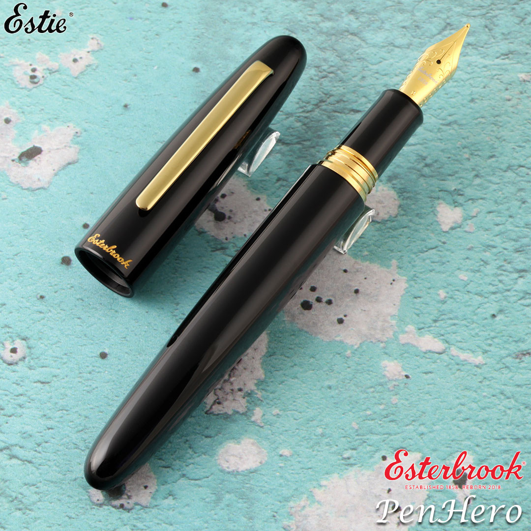 Extra Fine Point NEW Esterbrook Estie Fountain Pen in Honeycomb Gold Trim